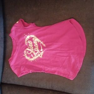 Nike- Girls (M) Pink The Nike Tee Shine Strong